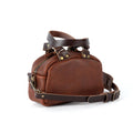 HOFFMAN LEATHER CROSSBODY BAG - MINI - SADDLE