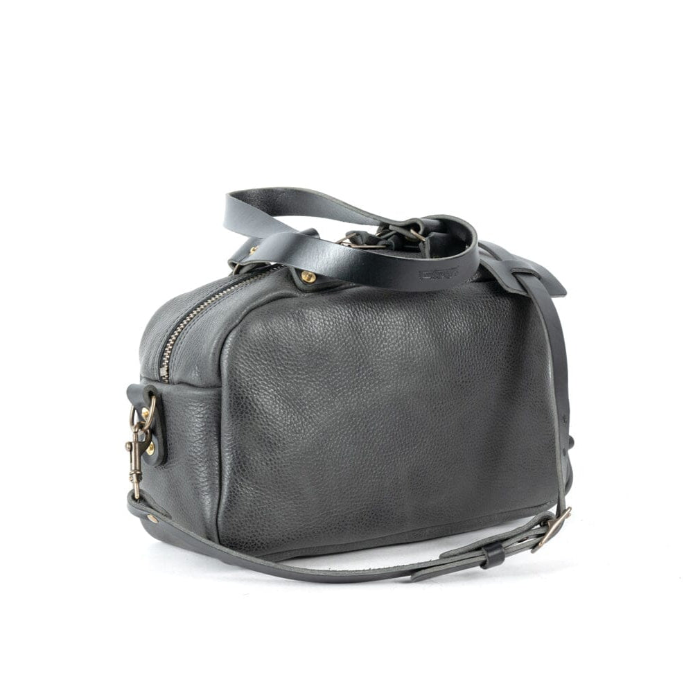 HOFFMAN LEATHER CROSSBODY BAG - RAVEN