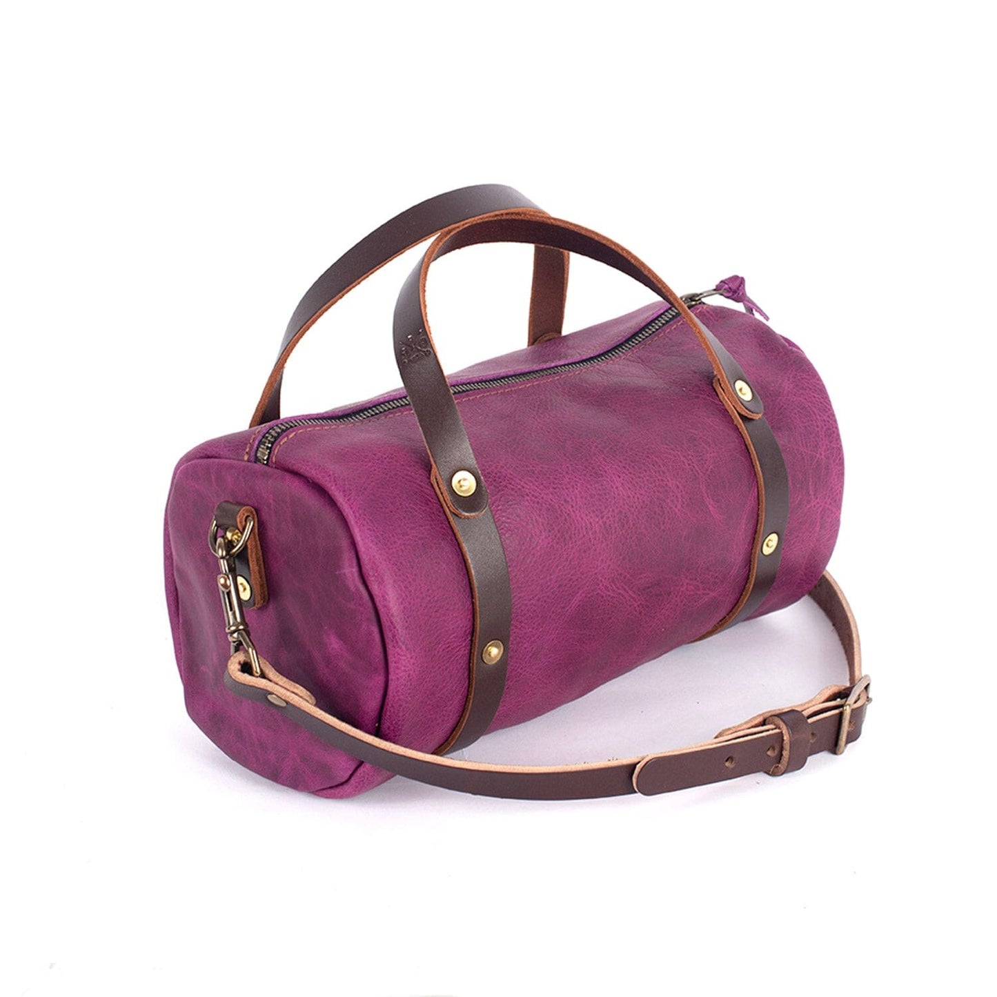 JANE LEATHER CROSSBODY - GRAPE BISON