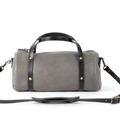 JANE LEATHER CROSSBODY - LARGE - LEAD GRAY
