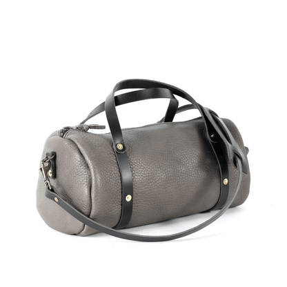 JANE LEATHER CROSSBODY - LARGE - LEAD GRAY
