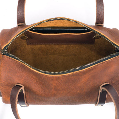 JANE LEATHER CROSSBODY - SADDLE