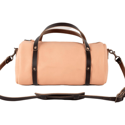 JANE LEATHER CROSSBODY - LARGE - PEACH FUZZ