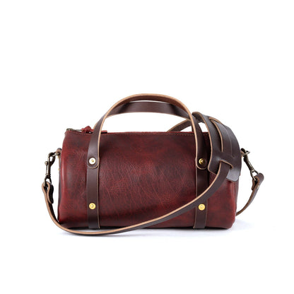 JANE LEATHER CROSSBODY - WINE BISON