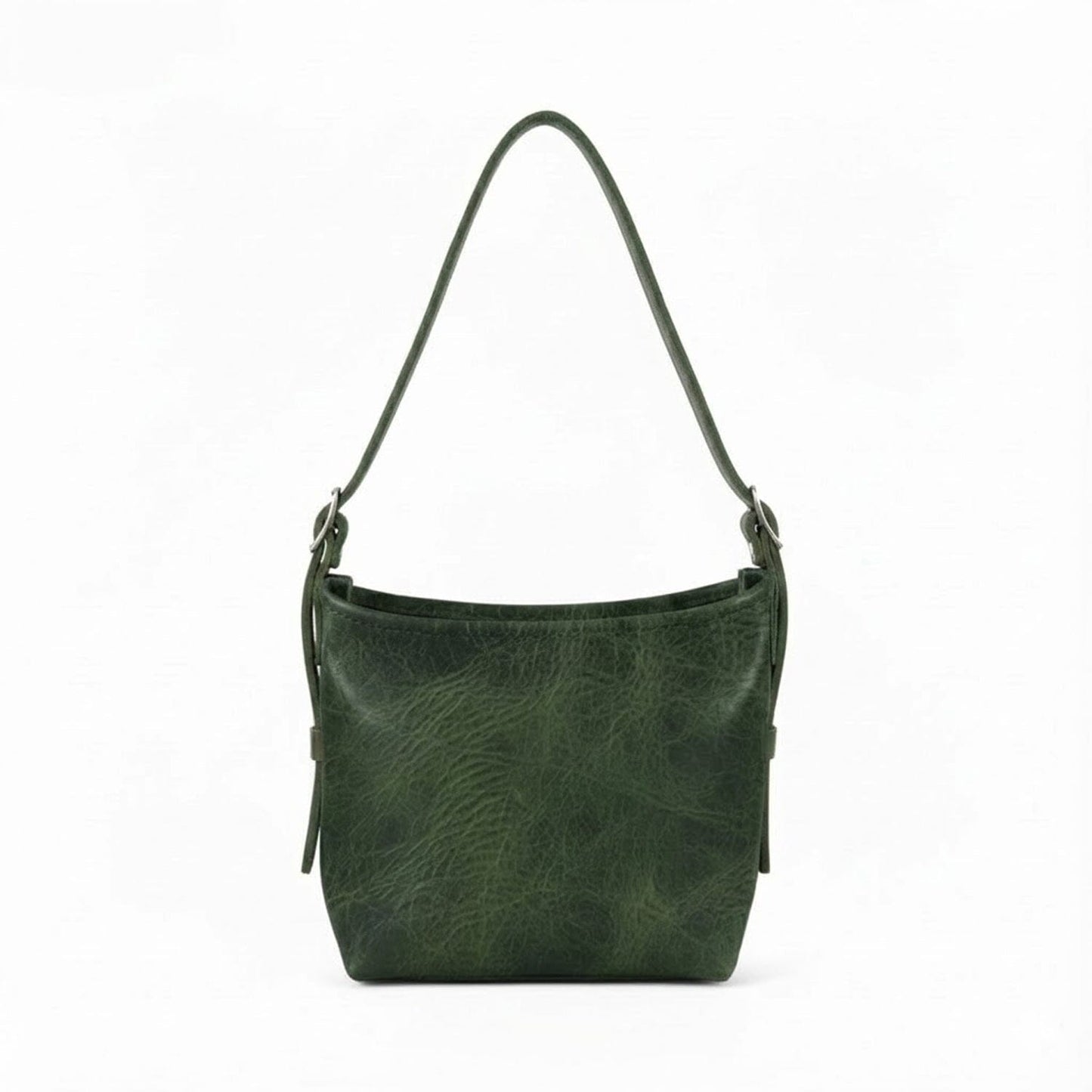 JULIANNE LEATHER HOBO BAG - SMALL