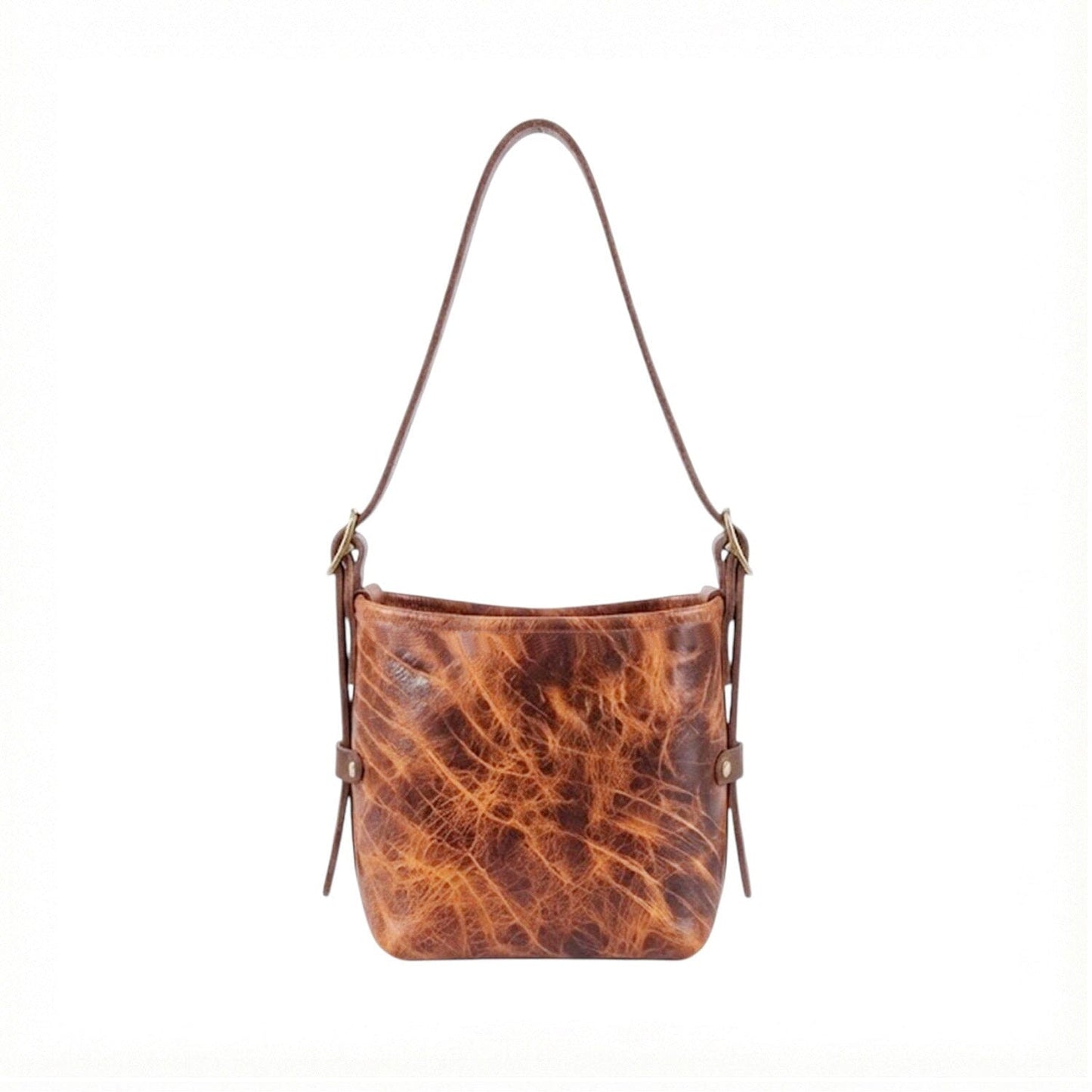 JULIANNE LEATHER HOBO BAG - MINI