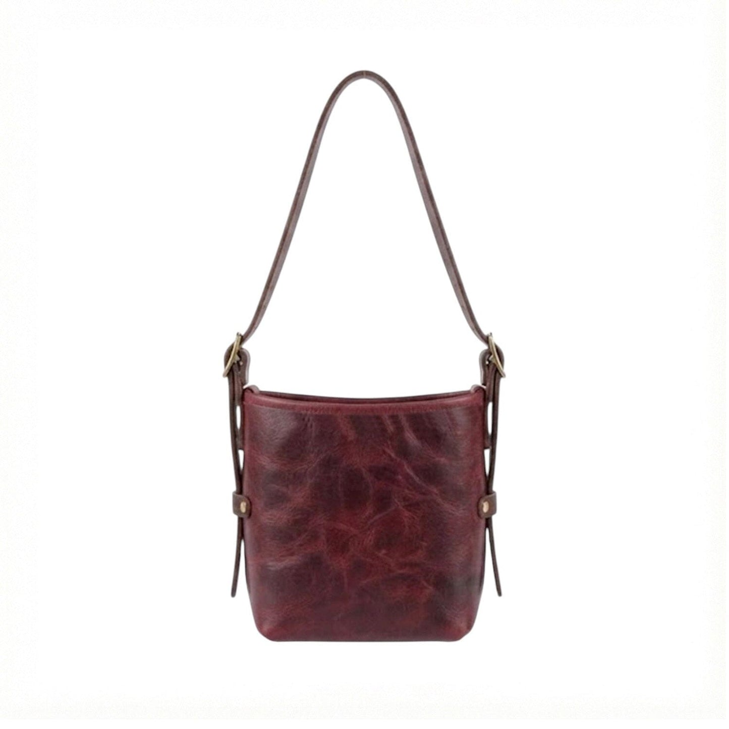 JULIANNE LEATHER HOBO BAG - MINI