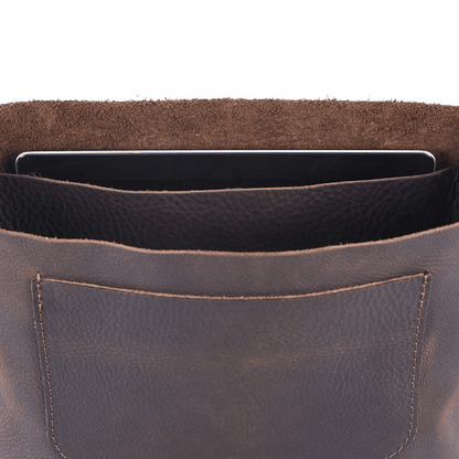 KINDLE LEATHER SATCHEL - HONEY