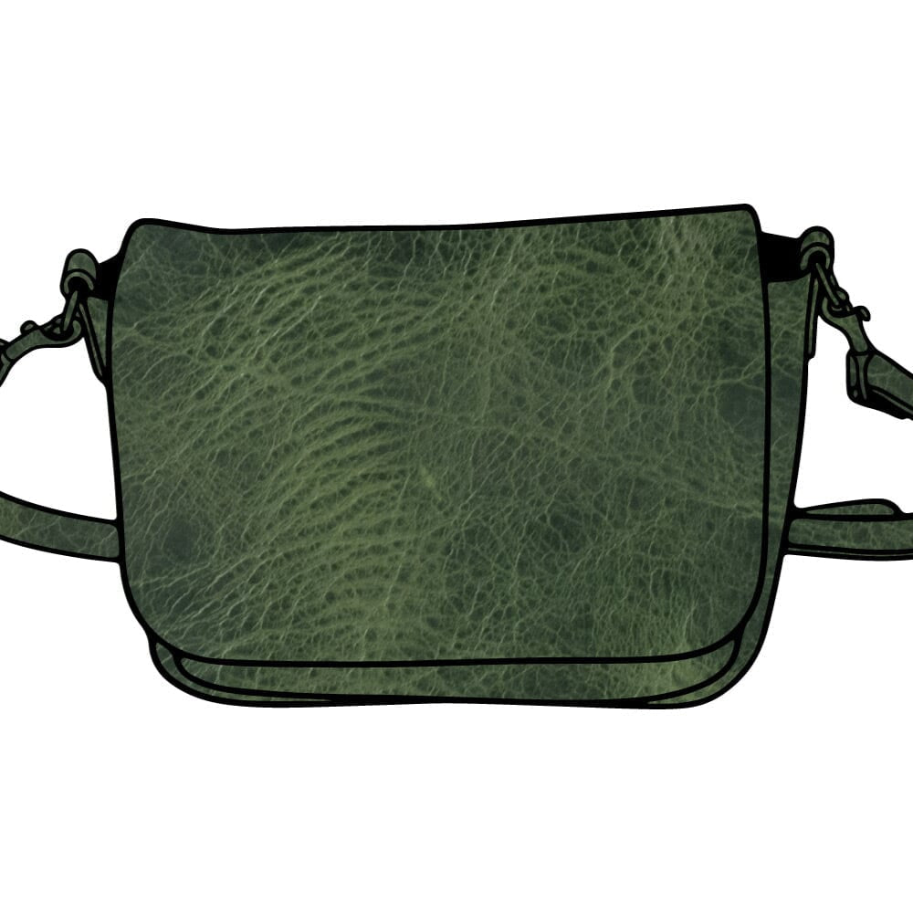 KINDLE LEATHER SATCHEL - JADE BISON