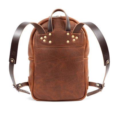 CLASSIC ZIPPERED LEATHER BACKPACK
