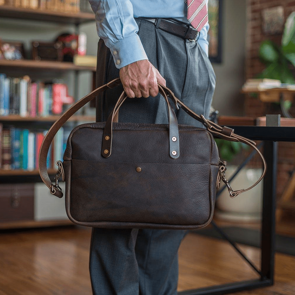 MARTIN THIN LEATHER BRIEFCASE