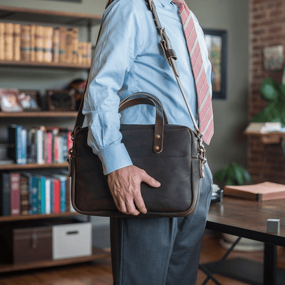 MARTIN THIN LEATHER BRIEFCASE