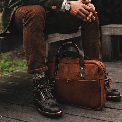 MARTIN THIN LEATHER BRIEFCASE