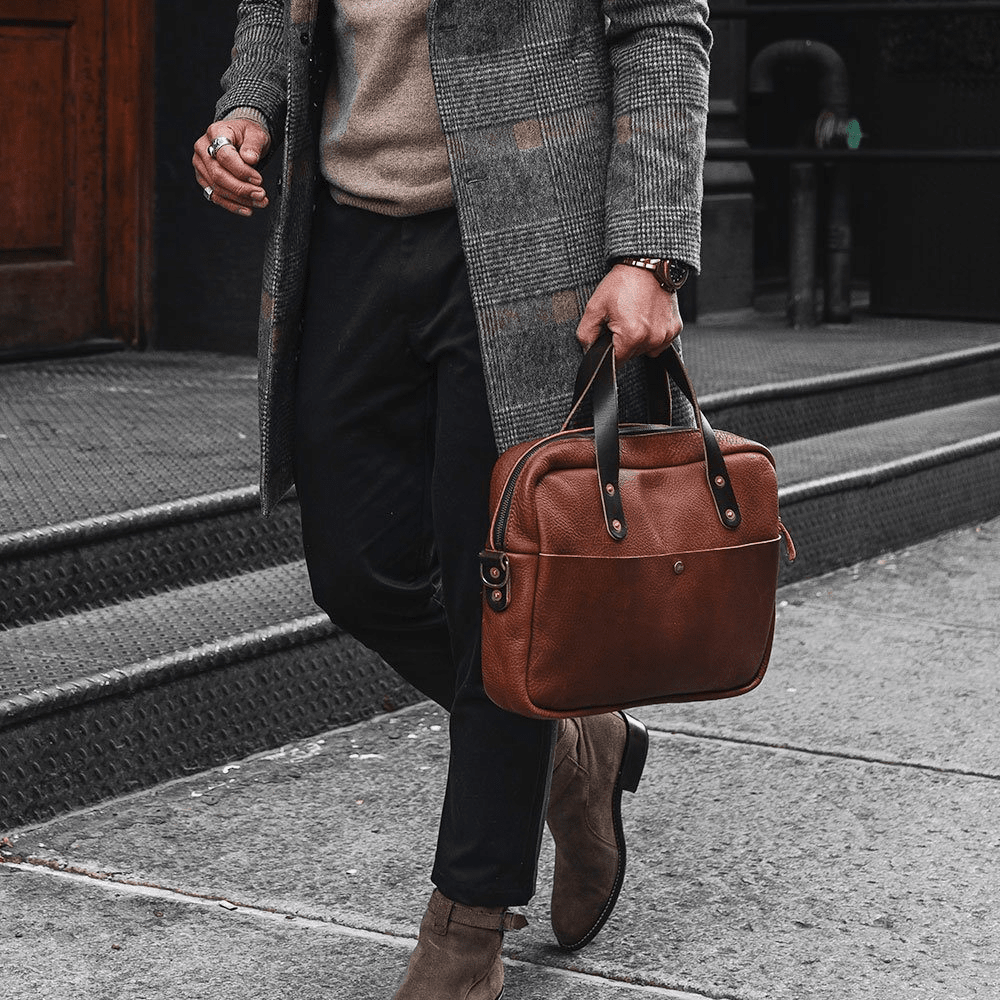 MARTIN THIN LEATHER BRIEFCASE