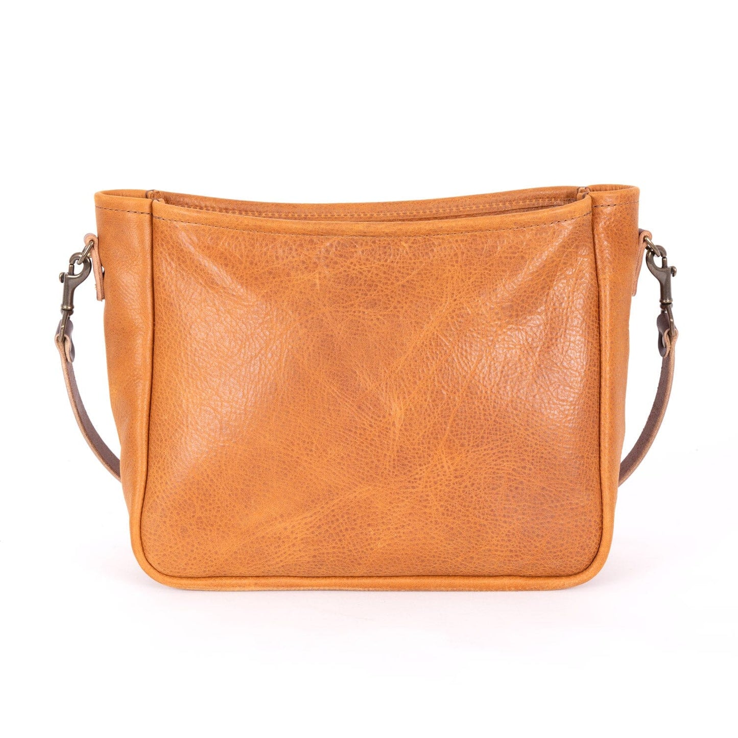 RENNIE LEATHER SHOULDER BAG - LARGE - HONEY