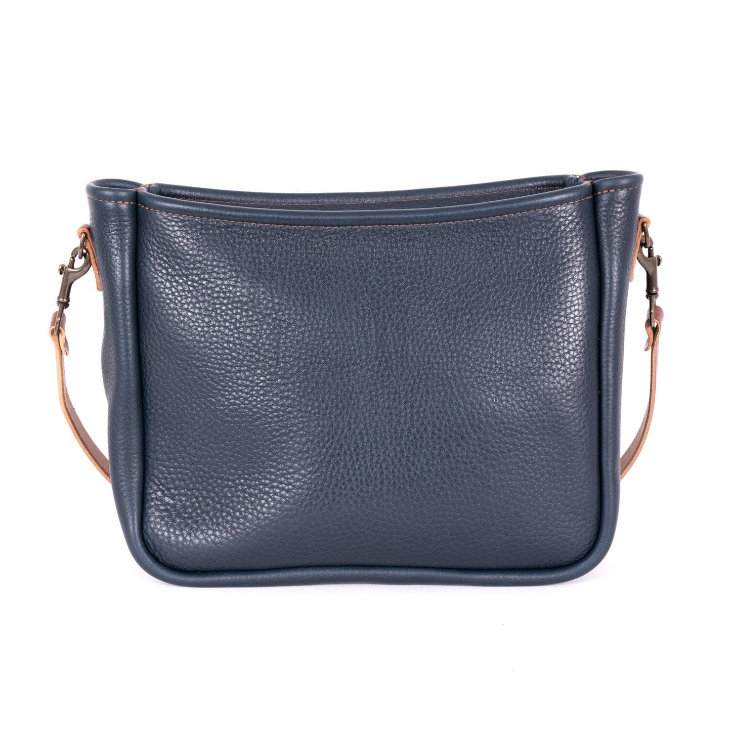 RENNIE LEATHER SHOULDER BAG - LARGE - NAVY