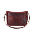 RENNIE LEATHER SHOULDER BAG - LARGE - WINE BISON