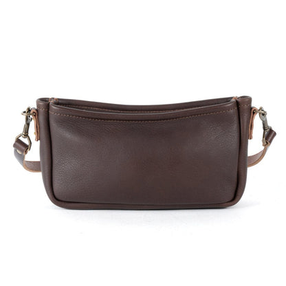 RENNIE LEATHER SHOULDER BAG - MOCHA