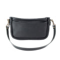 RENNIE LEATHER SHOULDER BAG - BLACK
