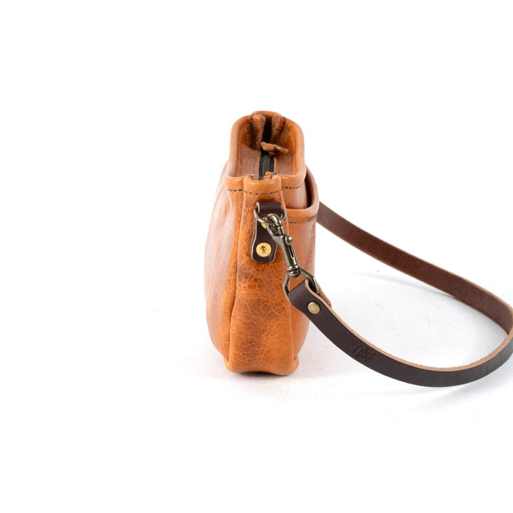 RENNIE LEATHER SHOULDER BAG - PEANUT BISON
