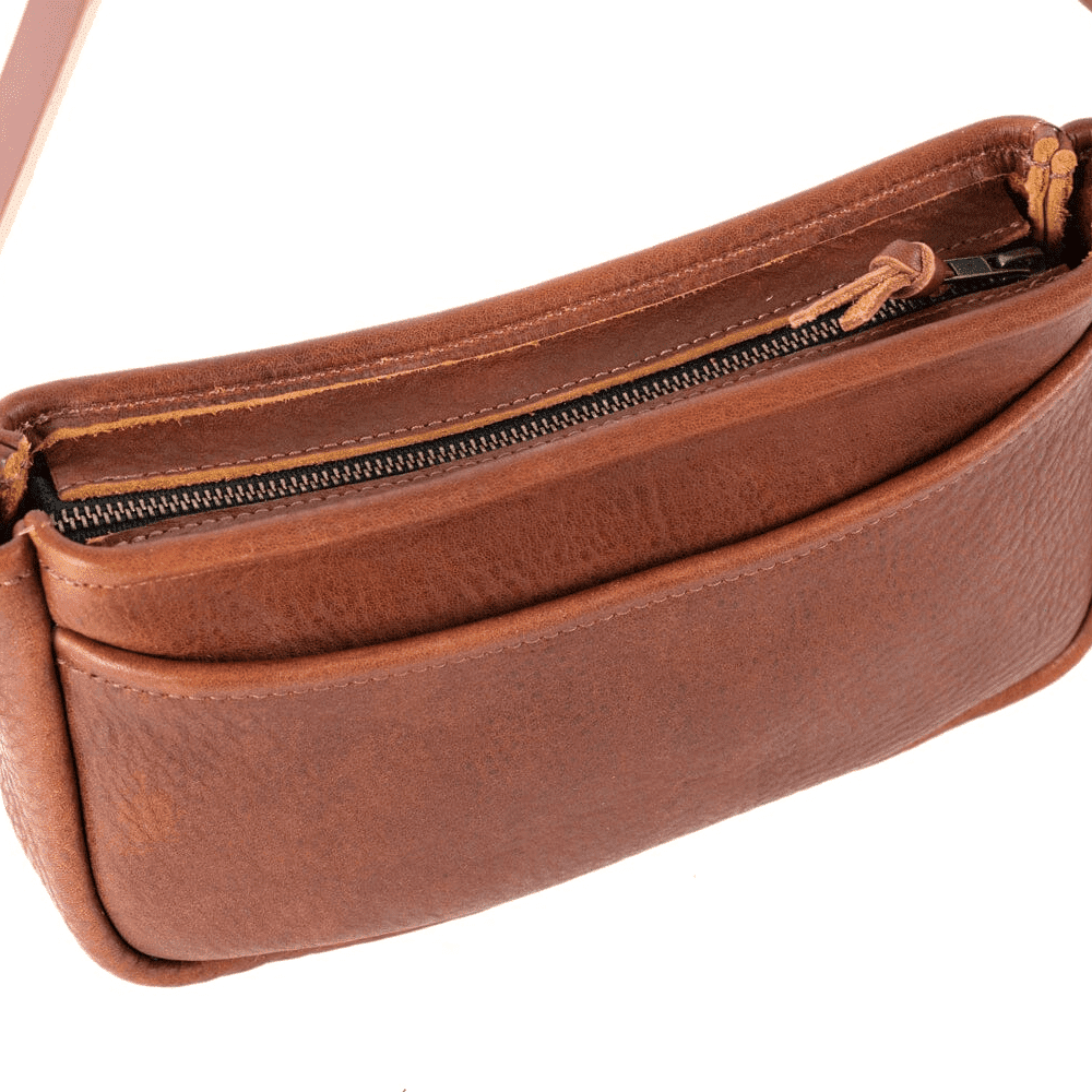 RENNIE LEATHER SHOULDER BAG - DESERT SUEDE - IN STOCK