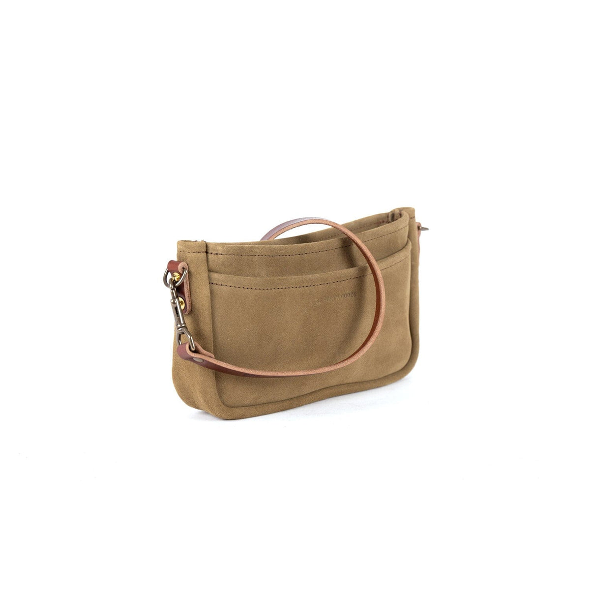 RENNIE LEATHER SHOULDER BAG - PISTACHIO SUEDE
