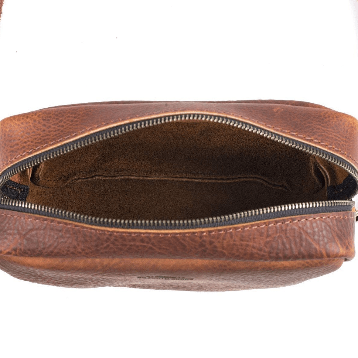 SARAH LEATHER CROSSBODY - LEAD GRAY