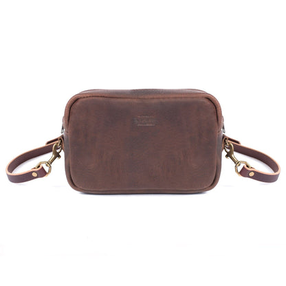 SARAH LEATHER CROSSBODY - MOCHA