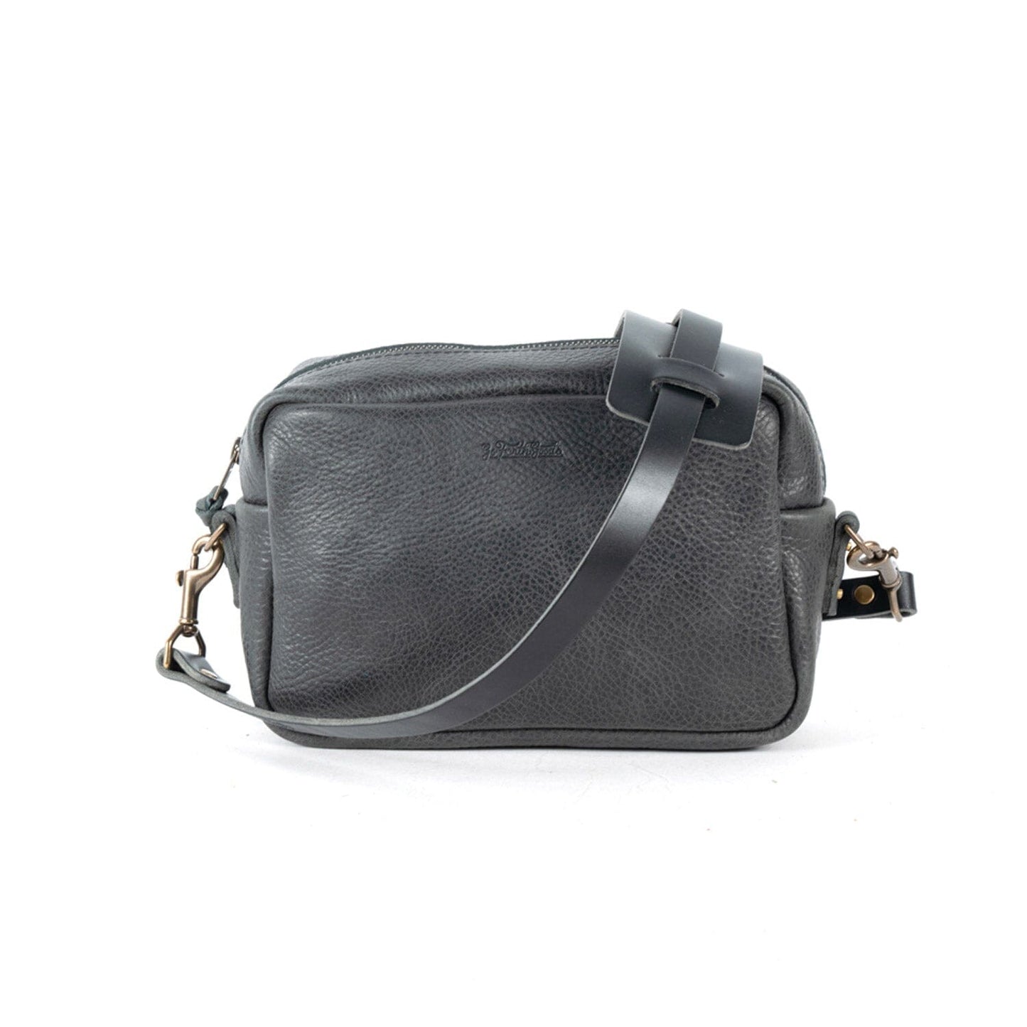 SARAH LEATHER CROSSBODY - RAVEN