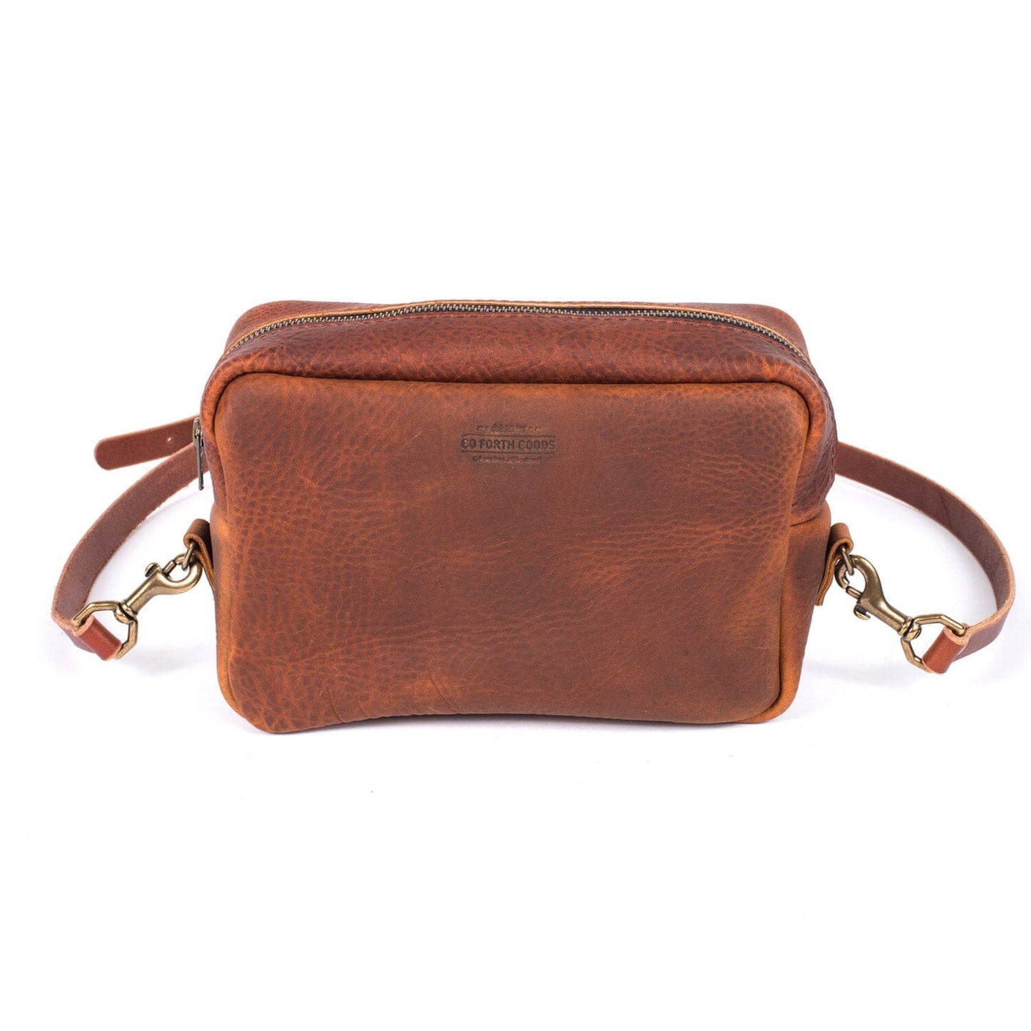 SARAH LEATHER CROSSBODY - SADDLE