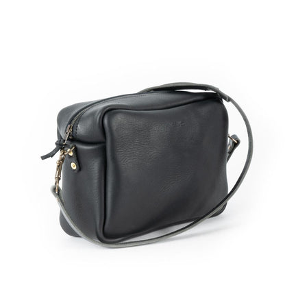 SARAH LEATHER CROSSBODY - LARGE - BLACK