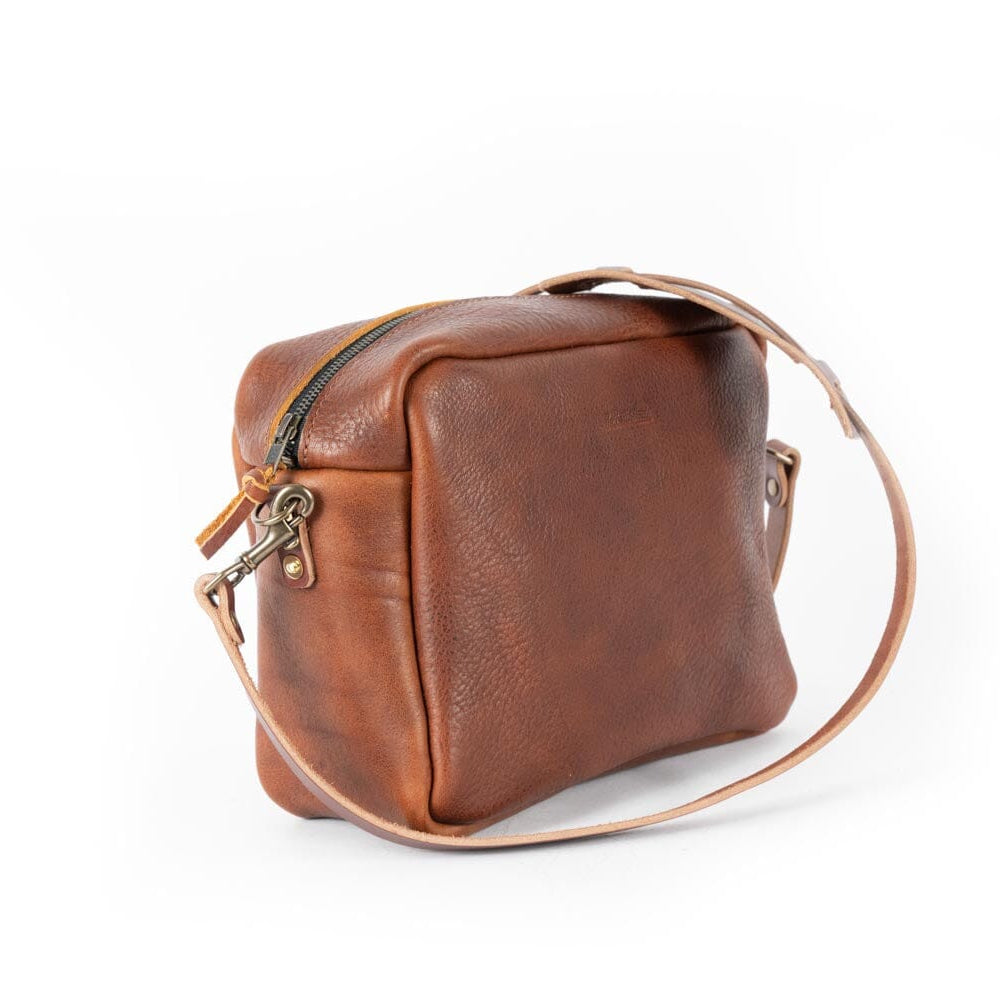 SARAH LEATHER CROSSBODY - LARGE - GRASS GREEN