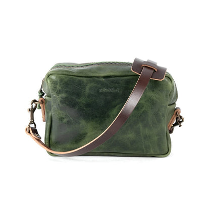 SARAH LEATHER CROSSBODY - MEDIUM - JADE BISON