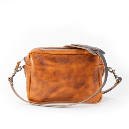 SARAH LEATHER CROSSBODY - MEDIUM - PEANUT BISON