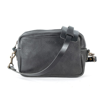 SARAH LEATHER CROSSBODY - MEDIUM - RAVEN