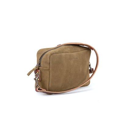 SARAH LEATHER CROSSBODY - PISTACHIO SUEDE