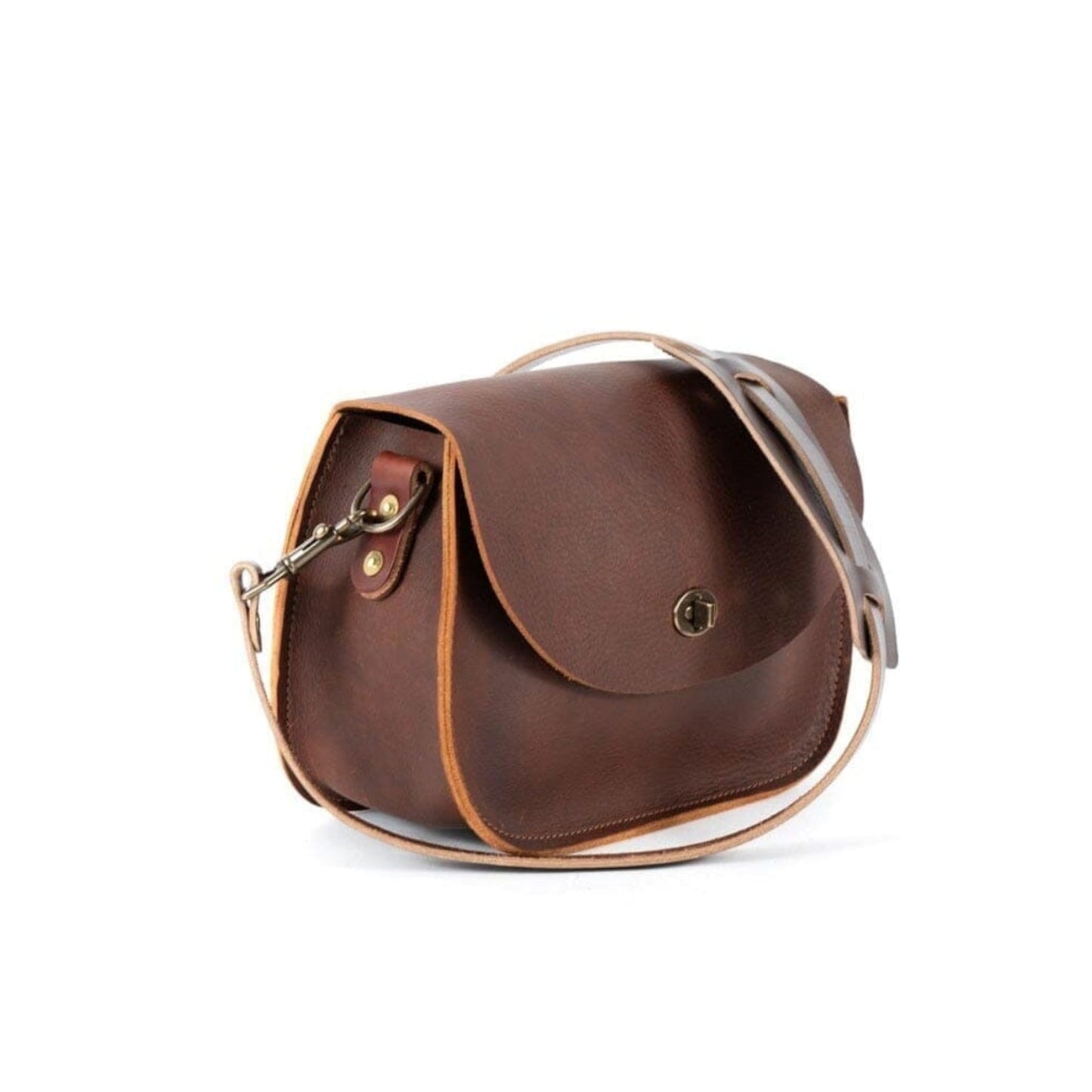 VIVIAN SATCHEL LEATHER CROSSBODY DELUXE - SMOKEY BLUE