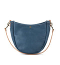 CELESTE LEATHER HOBO BAG - SMOKEY BLUE