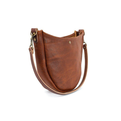 CELESTE LEATHER HOBO BAG - SMOKEY BLUE