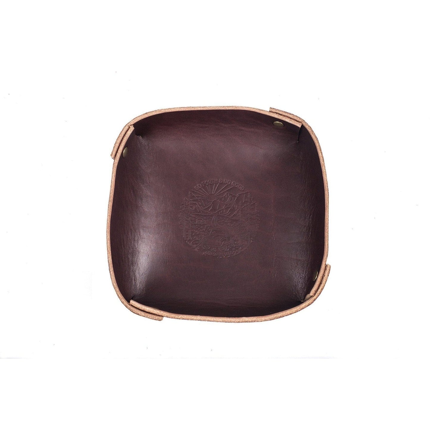 LEATHER VALET TRAY
