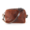 SARAH LEATHER CROSSBODY - LARGE - WHISKY BISON