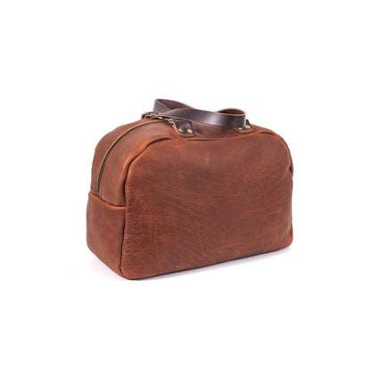 HOFFMAN LEATHER WEEKENDER DUFFLE BAG