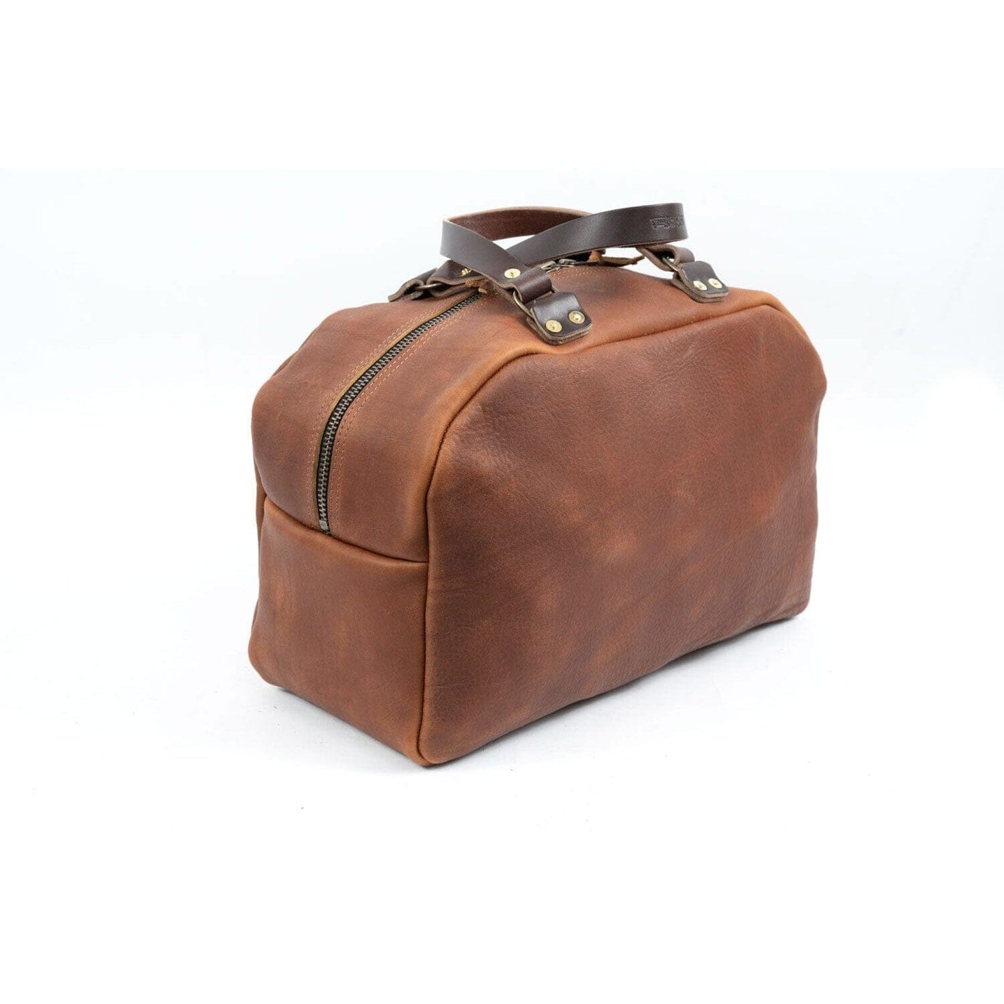 HOFFMAN LEATHER WEEKENDER DUFFLE BAG