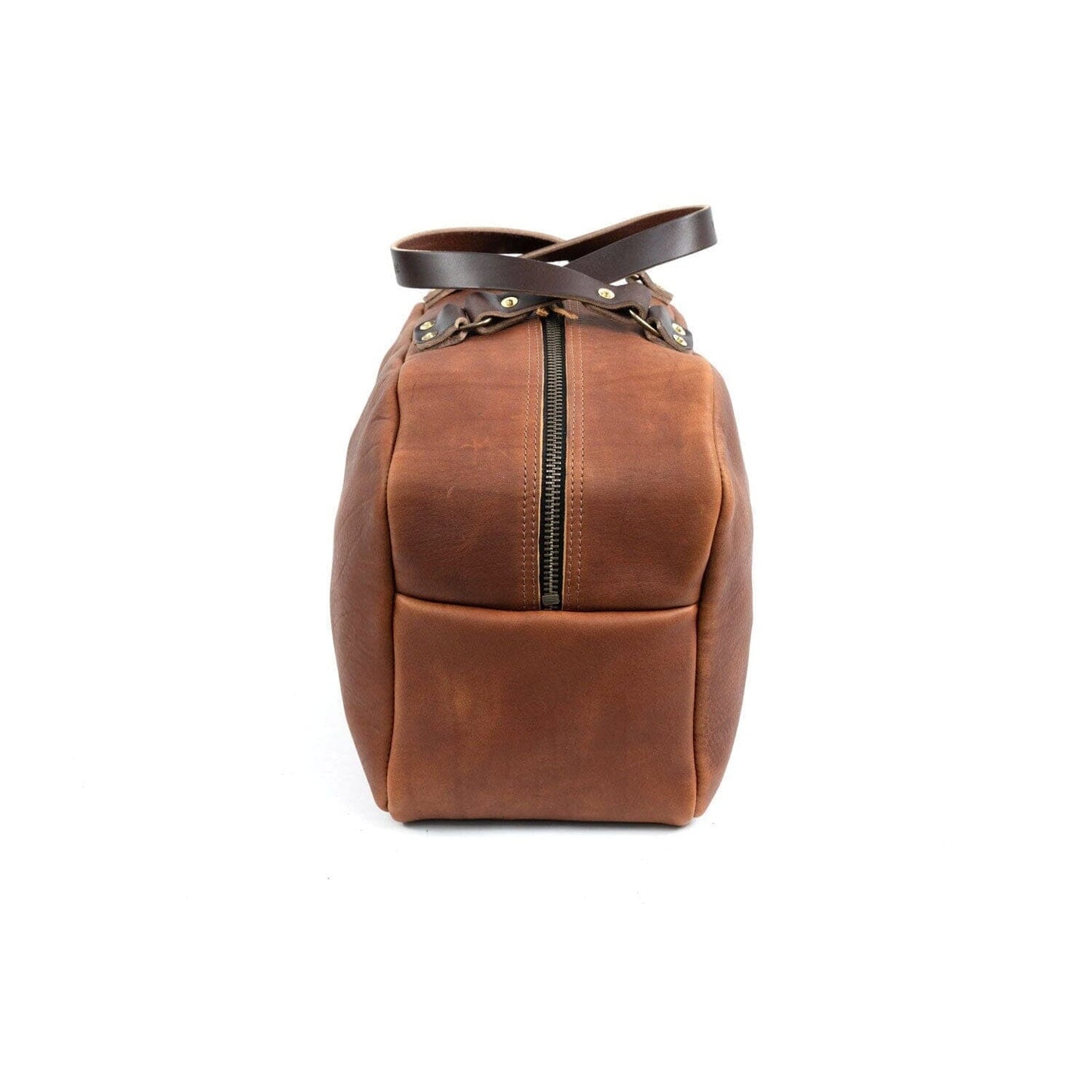 HOFFMAN LEATHER WEEKENDER DUFFLE BAG