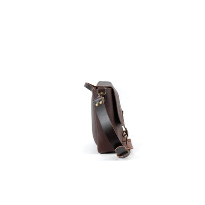 STEPHEN LEATHER MESSENGER BAG - SMALL