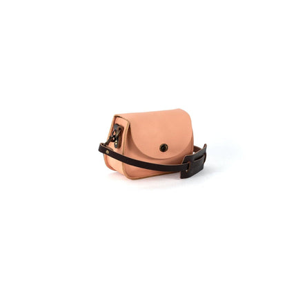 VIVIAN SATCHEL LEATHER CROSSBODY - SMALL - PEACH FUZZ