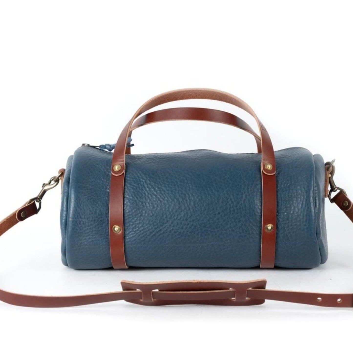 JANE LEATHER CROSSBODY - LARGE - SMOKEY BLUE