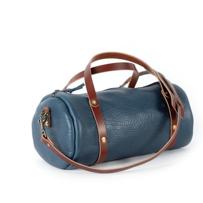 JANE LEATHER CROSSBODY - LARGE - SMOKEY BLUE
