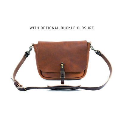 KINDLE LEATHER SATCHEL - SMOKEY BLUE