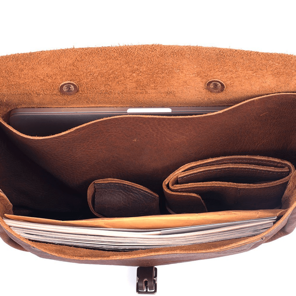 STEPHEN LEATHER MESSENGER BAG